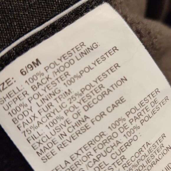 Rothschild Baby 6-9 months snowsuit winter outfit footies fleece faux fur hood - Picture 5 of 5